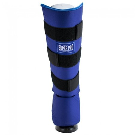 Super Pro Super Pro Combat Gear Shin Guards Savior Blue / White