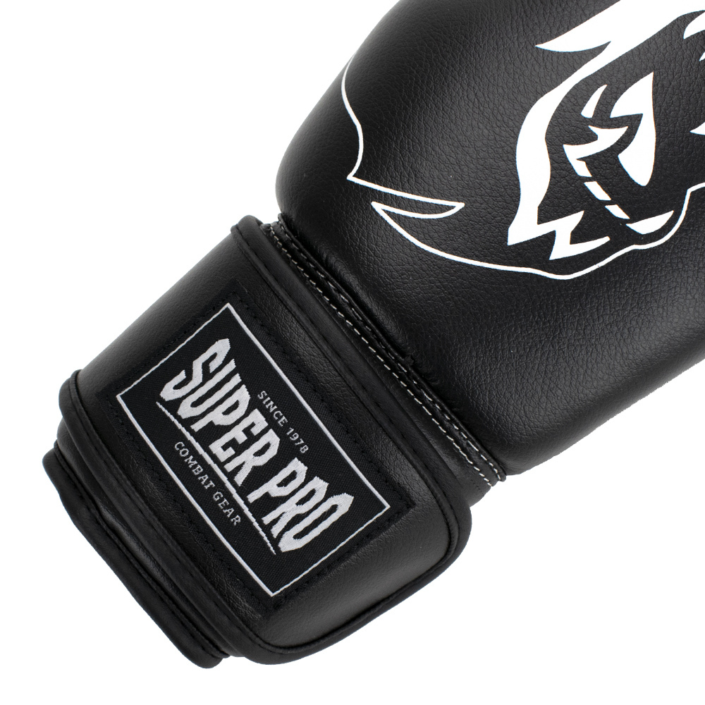 Super Pro Combat Gear Talent gloves (kick) boxing Black/White Budoworldshop 