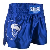 Super Pro Combat Gear Thai and Kickboxing Shorts Hero Blue/White