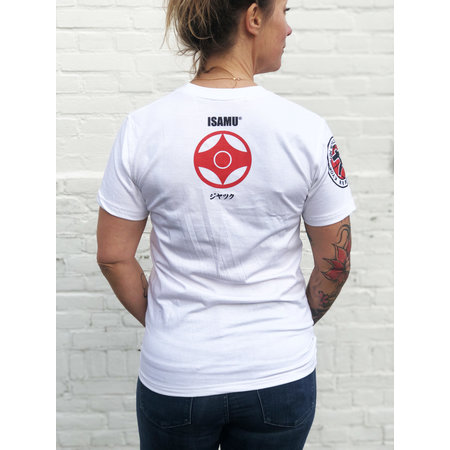 ISAMU Kyokushin Fighter 'Jakku' T-shirt Wit