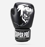 Super Pro Super Pro Combat Gear Warrior Leather (kick)boxing gloves Black/White