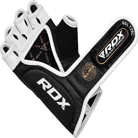 RDX SPORTS RDX Sports T2 Leather MMA Gloves - Gold / Black