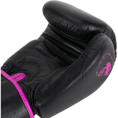 Super Pro Super Pro Combat Gear Warrior Leather (kick)boxinggloves Black/Pink