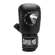 Super Pro Combat Gear Victor Punching Bag Gloves Black/White