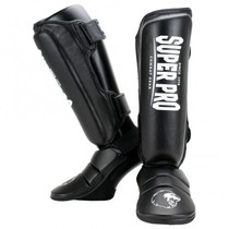 Super Pro Shinguard Protector Black/White