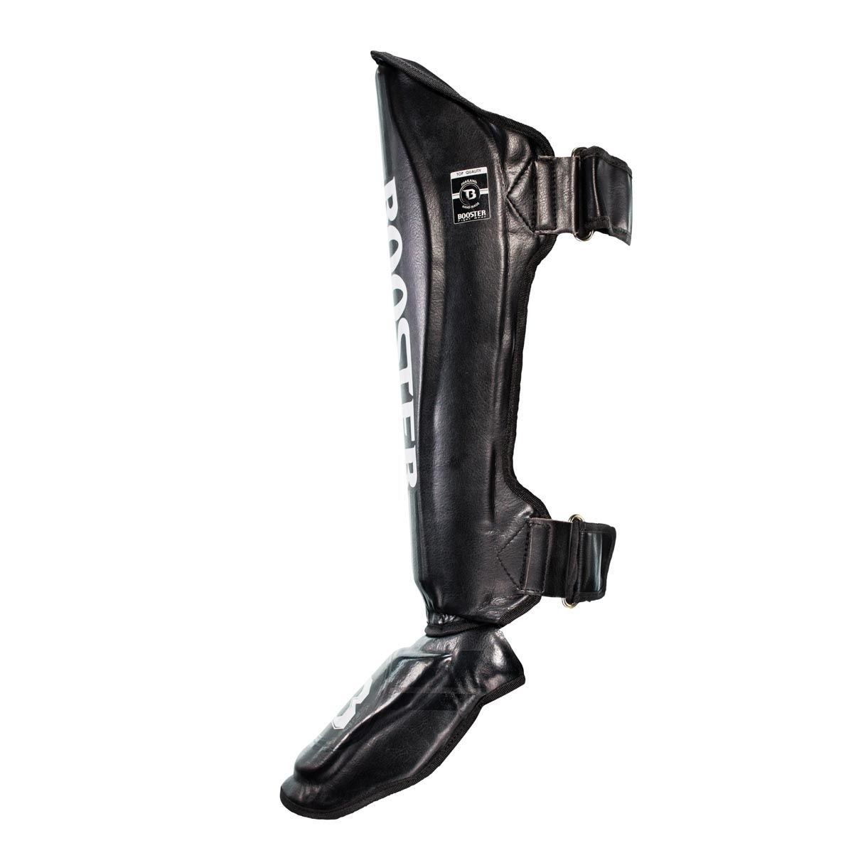Booster Fight Gear Shin Guards Double Padded V3 Black/Silver