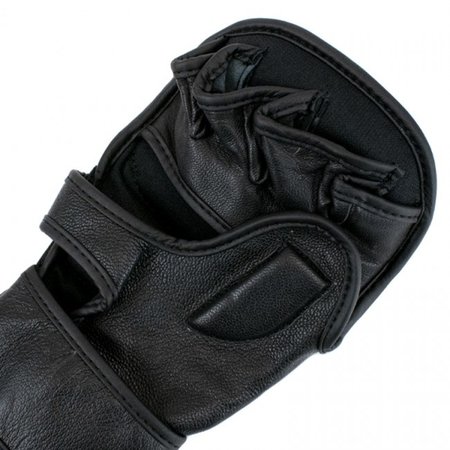 Super Pro Super Pro Combat Gear MMA Shooter Gloves Leather Black/Gold