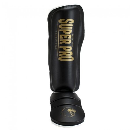 Super Pro Super Pro Shinguard Protector Black/Gold/White