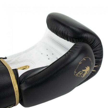 Super Pro Super Pro Combat Gear Warrior Leather (kick)boxing gloves Black/Gold