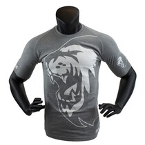 Super Pro T-Shirt Lion Logo Gray/White