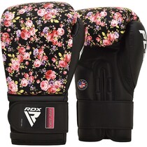RDX Sports FL5 Floral Boxing Gloves - Black