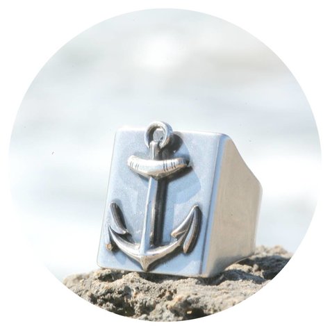 Silberner Ring ANKER