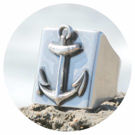Silberner Ring ANKER