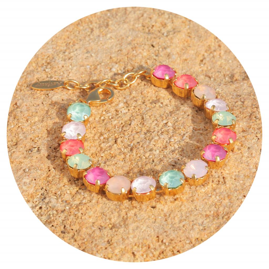 artjany Armband mit crystals in puder bunt mix