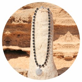 Silbernes Collier MANDALA