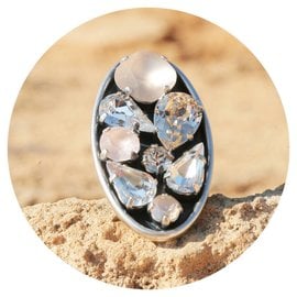 Silberner Ring EIGHTY