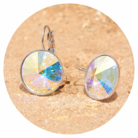Silberner Ohrring RIVOLI G Crystal AB