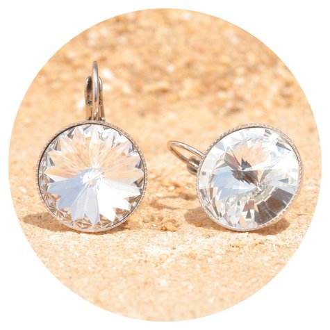 Silberner Ohrring RIVOLI G Crystal