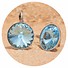 Silberner Ohrring RIVOLI G Aquamarine