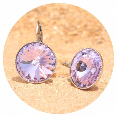 Silberner Ohrring RIVOLI G Violet
