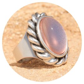 Silberner Ring OVANUM