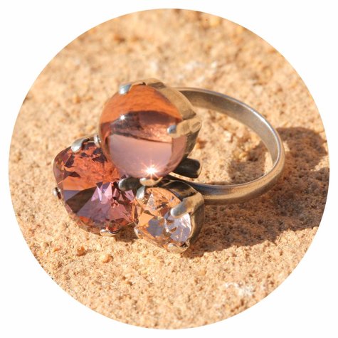 Silberner Ring TROIS12 blush