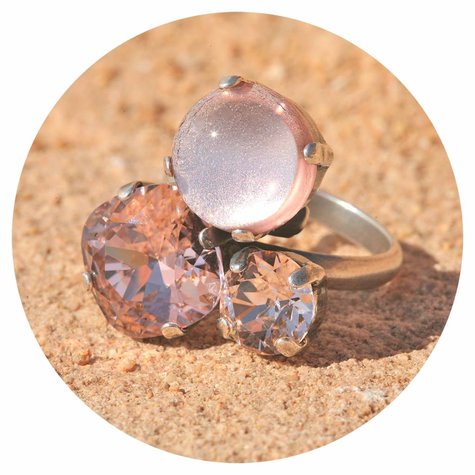 Silberner Ring TROIS12 rose