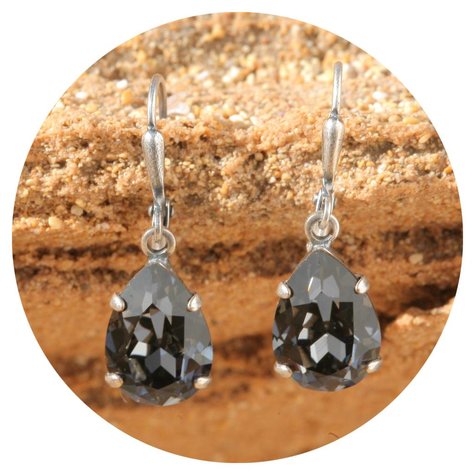 Silberner Ohrring DROP silvernight