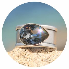 Silberner Ring LA
