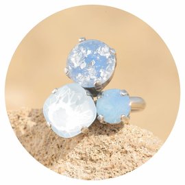 Silberner Ring TROIS12