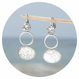Silberner Ohrring CERCLE