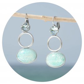 Silberner Ohrring CERCLE