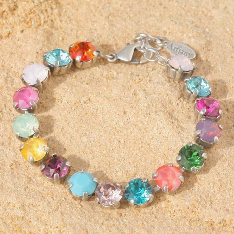 Silbernes Armband TENNIS summer mix