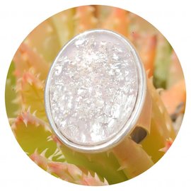 Silberner Ring OVALE