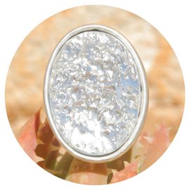 Silberner Ring OVALE