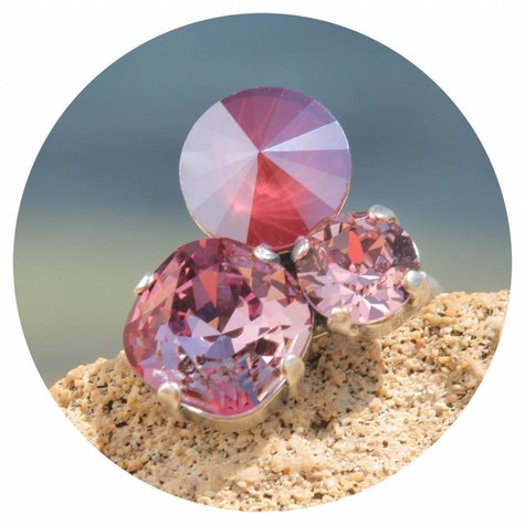 Silberner Ring TROIS47 rosesred