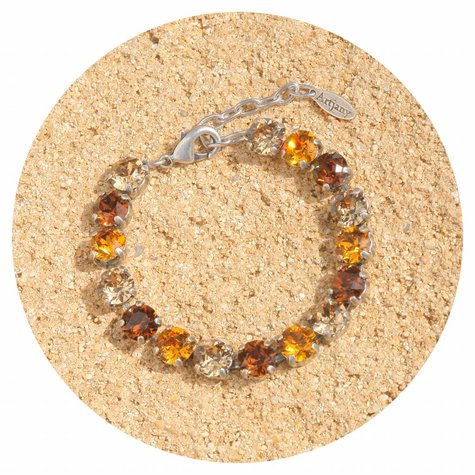 Silbernes Armband TENNIS topaz mix