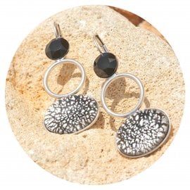 Silberner Ohrring CERCLE
