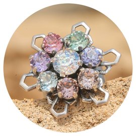 Silberner Ring FLEUR