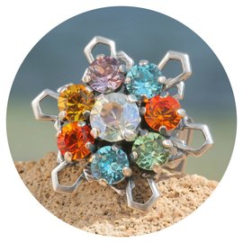 Silberner Ring FLEUR