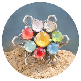 Silberner Ring FLEUR