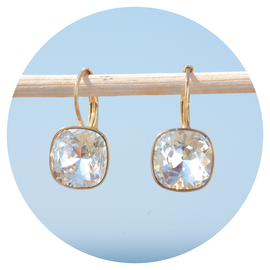 Goldener Ohrring CUSHION