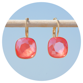 Goldener Ohrring CUSHION