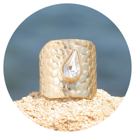 Goldener Ring GOUTTE