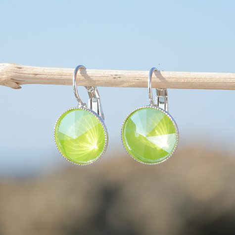 Silberner Ohrring RIVOLI K Lime
