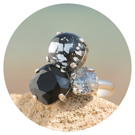 Silberner Ring TROIS12