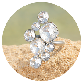 Silberner Ring MONA