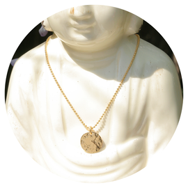 Goldene Halskette PATTERN DISC