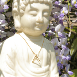 Goldene Halskette TRIANGLE
