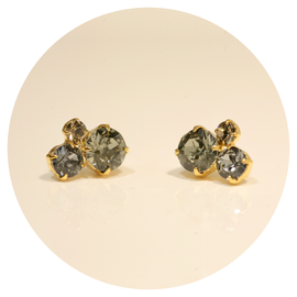 Goldener Ohrstecker TROIS
